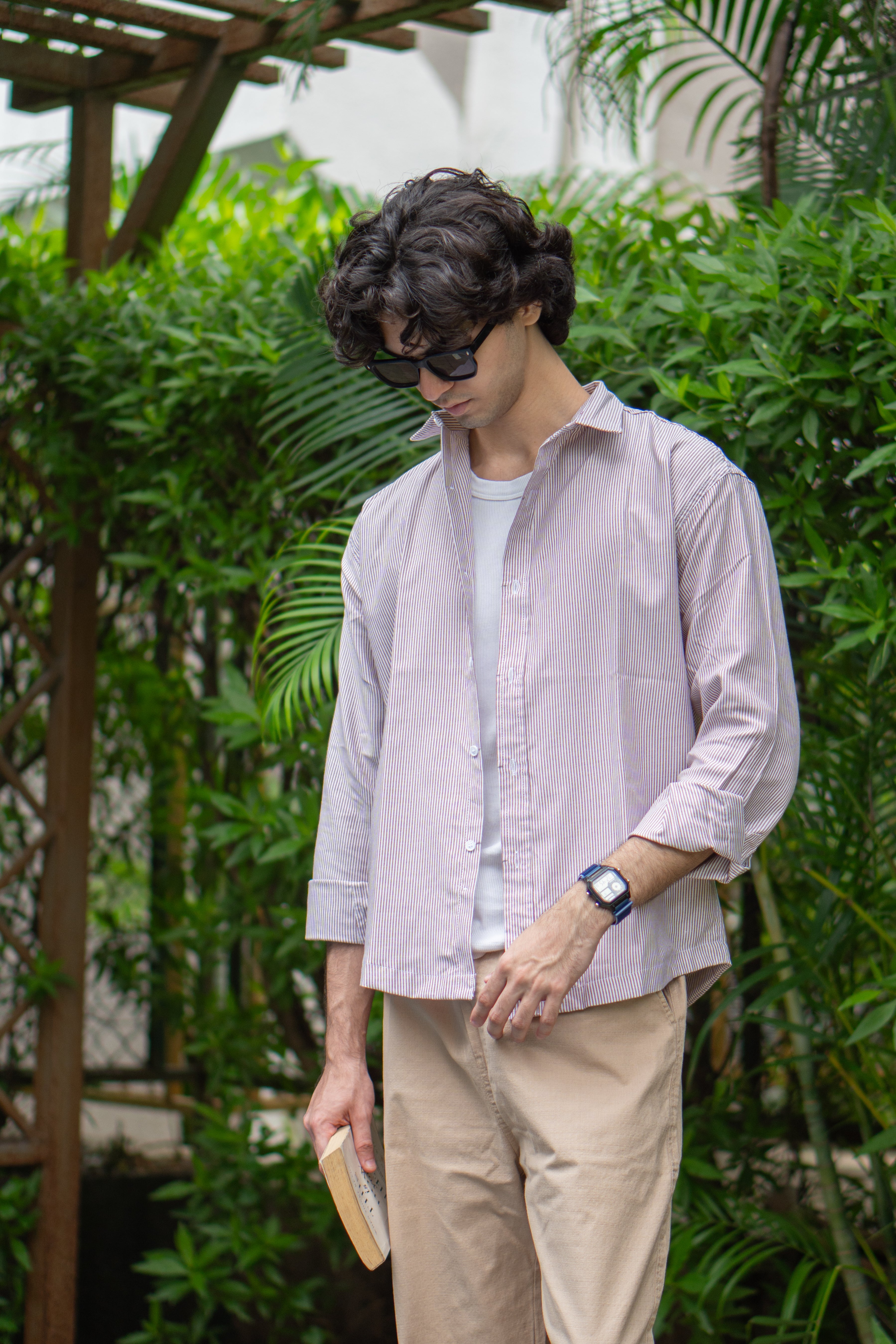 Soft Clay Pinstripe Oxford Shirt