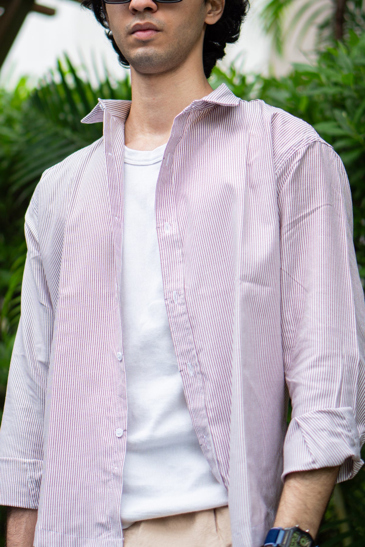 Soft Clay Pinstripe Oxford Shirt