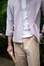 Soft Clay Pinstripe Oxford Shirt