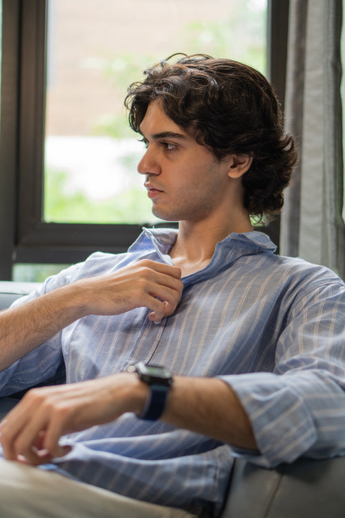 Riviera Stripe Relaxed Fit Oxford Shirt