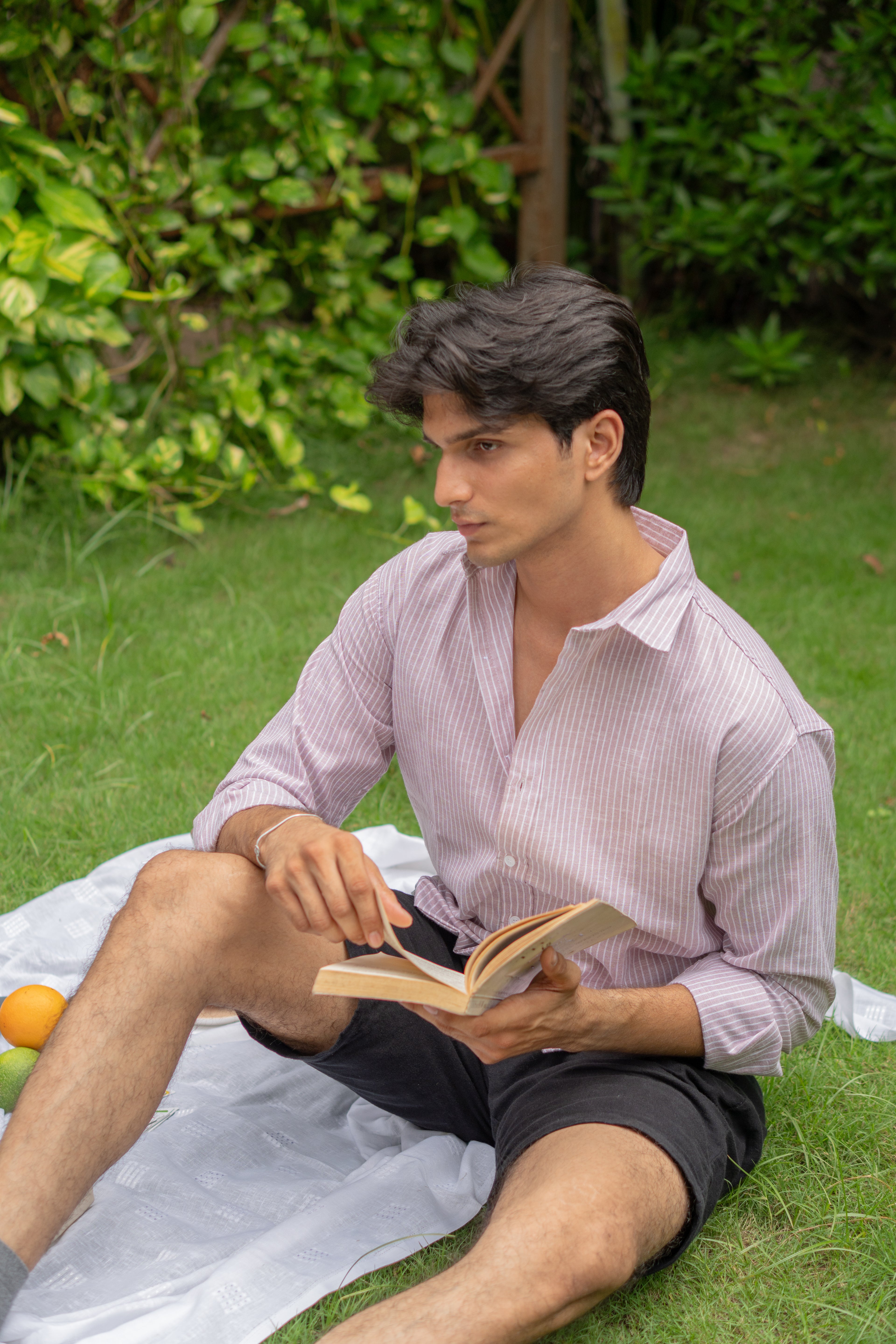 Soft Rose Pinstripe Oxford Shirt