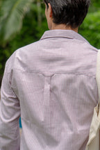 Soft Rose Pinstripe Oxford Shirt