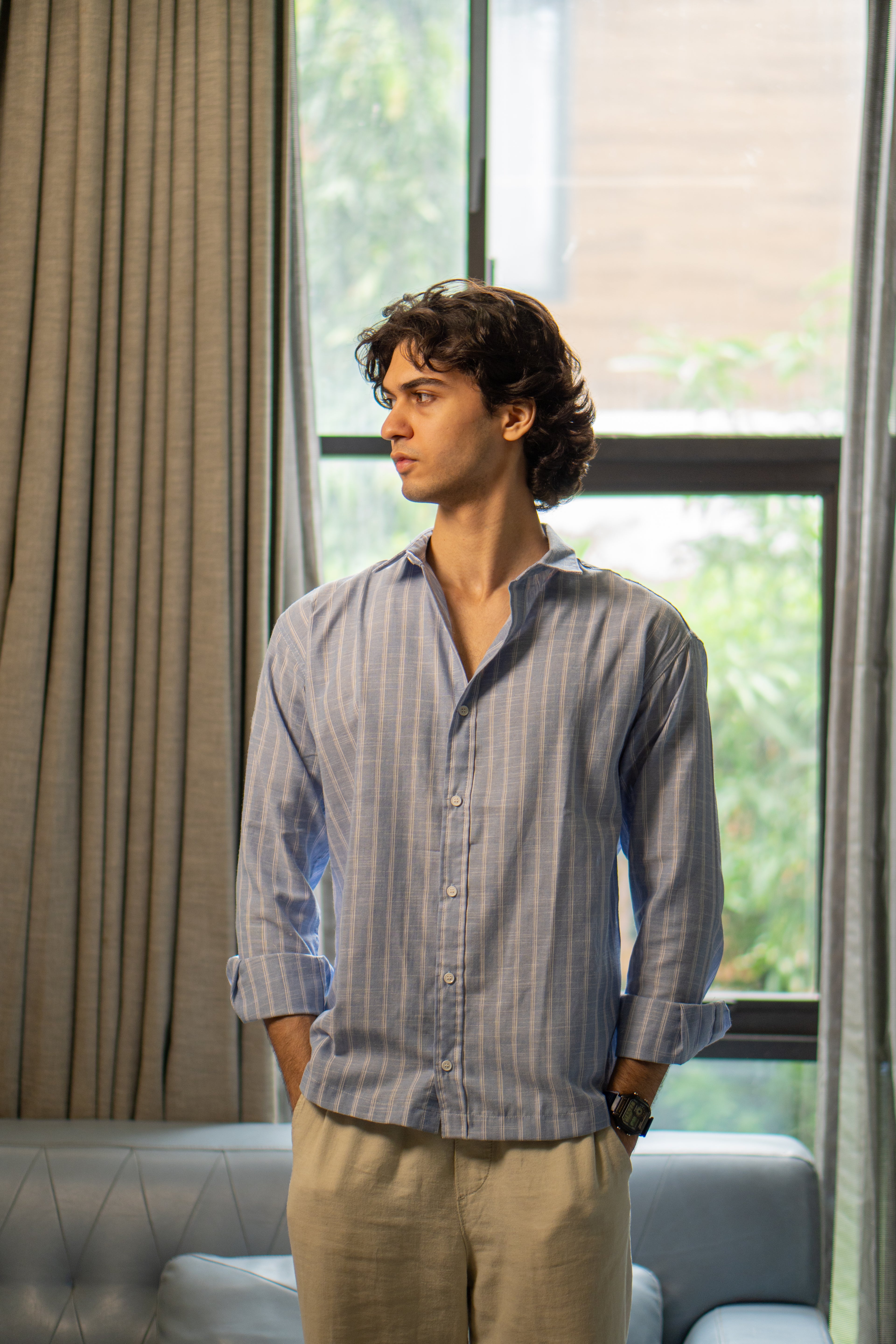 Riviera Stripe Relaxed Fit Oxford Shirt