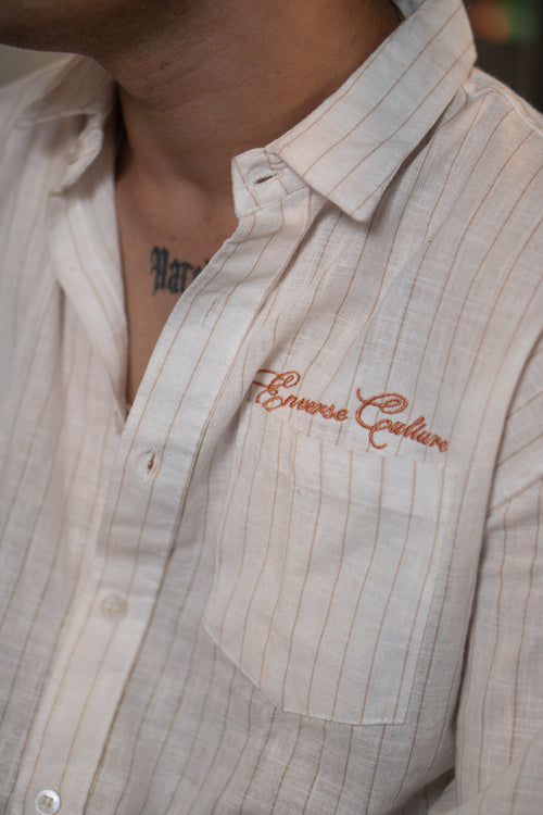 The Copper Script Relaxed Fit Linen Shirt