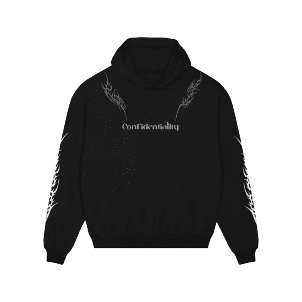 Confidentiality oversized hoodie