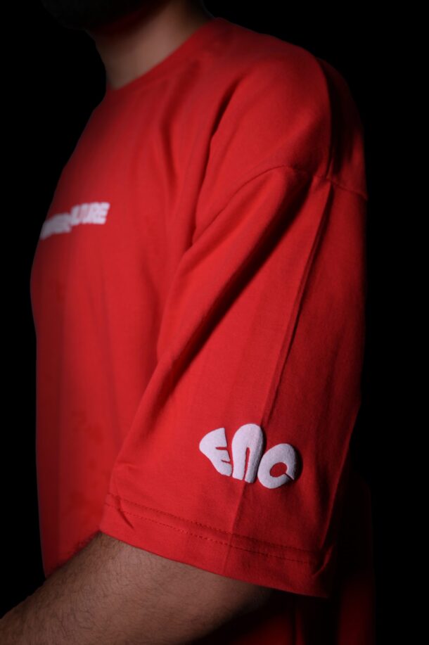 Basic Red Heavy Weight Oversized T-shirt - Image 4