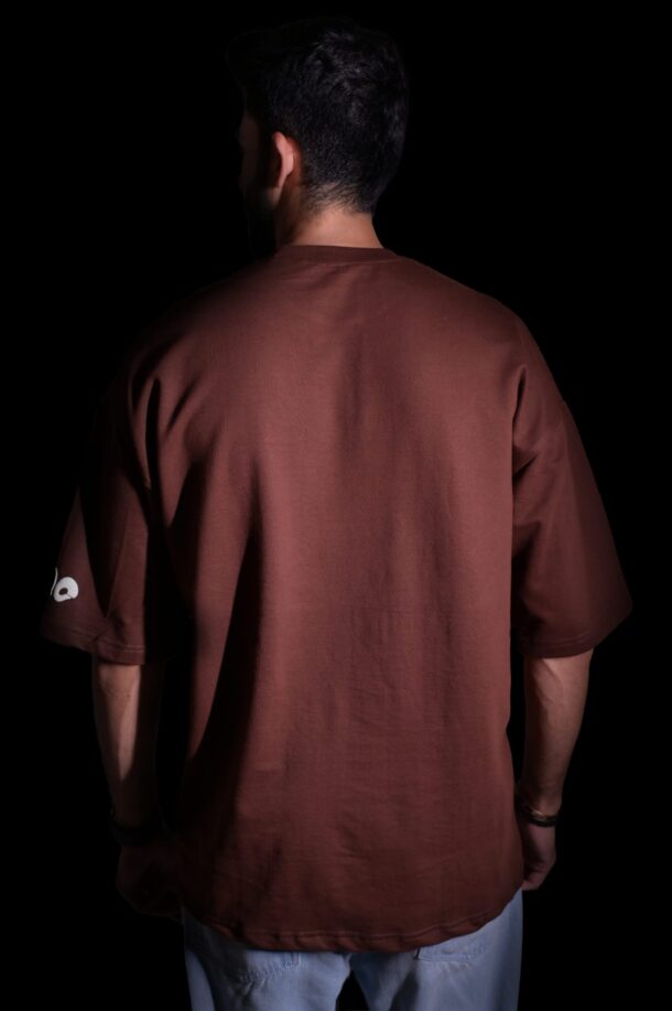 Basic Brown Heavy Weight Oversized T-shirt - Image 5