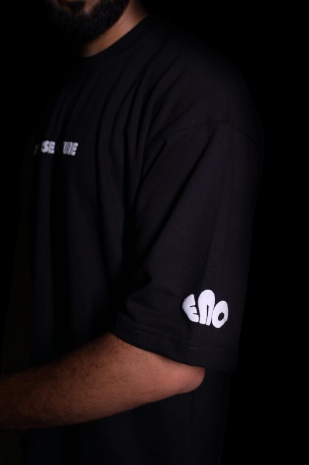 Basic Black Heavy Weight Oversized T-shirt - Image 3