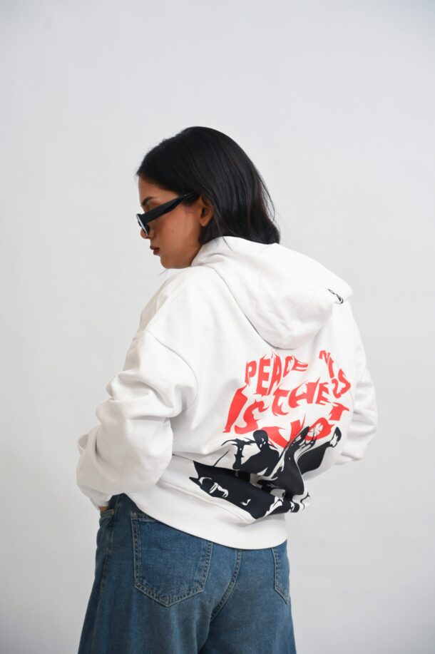 Peace Is The Mission oversized hoodie - Image 6