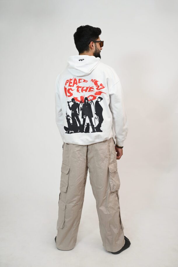 Peace Is The Mission oversized hoodie - Image 4
