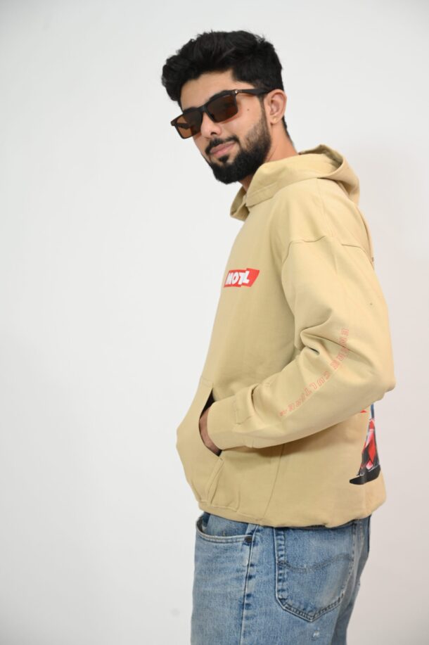 Formula 1 Beige oversized hoodie - Image 5