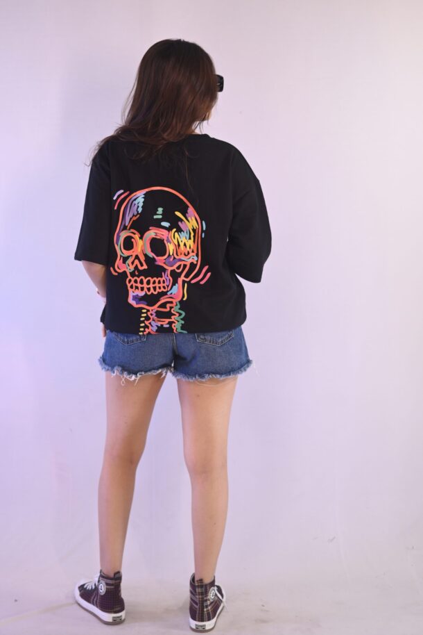 Trippy-Skull oversized T-shirt - Image 4