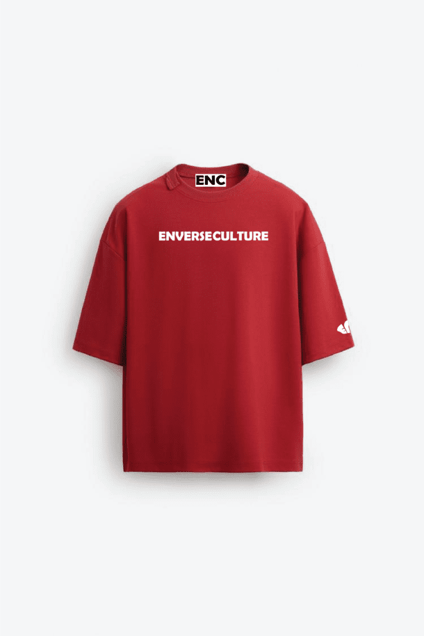 Basic Red Heavy Weight Oversized T-shirt