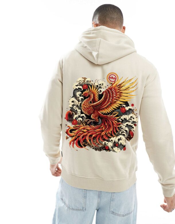 Pheonix Beigh oversized hoodie - Image 4