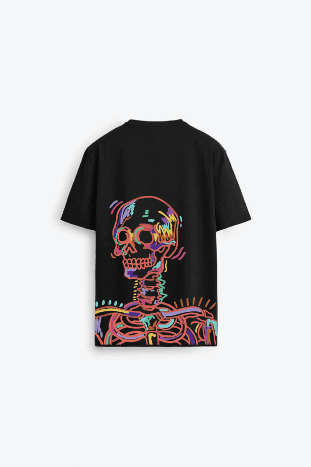 Trippy-Skull oversized T-shirt - Image 2