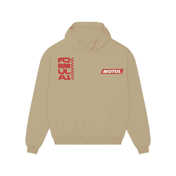 Formula 1 Beige oversized hoodie