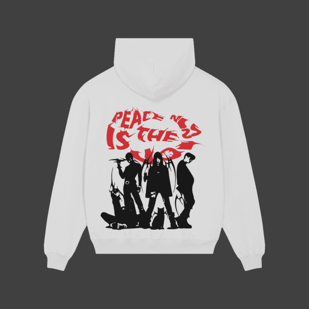 Peace Is The Mission oversized hoodie - Image 2