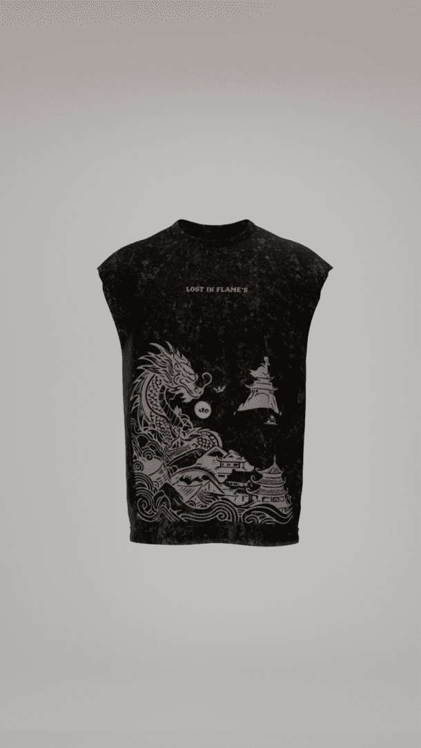 Lost In Flames Boxy Vest