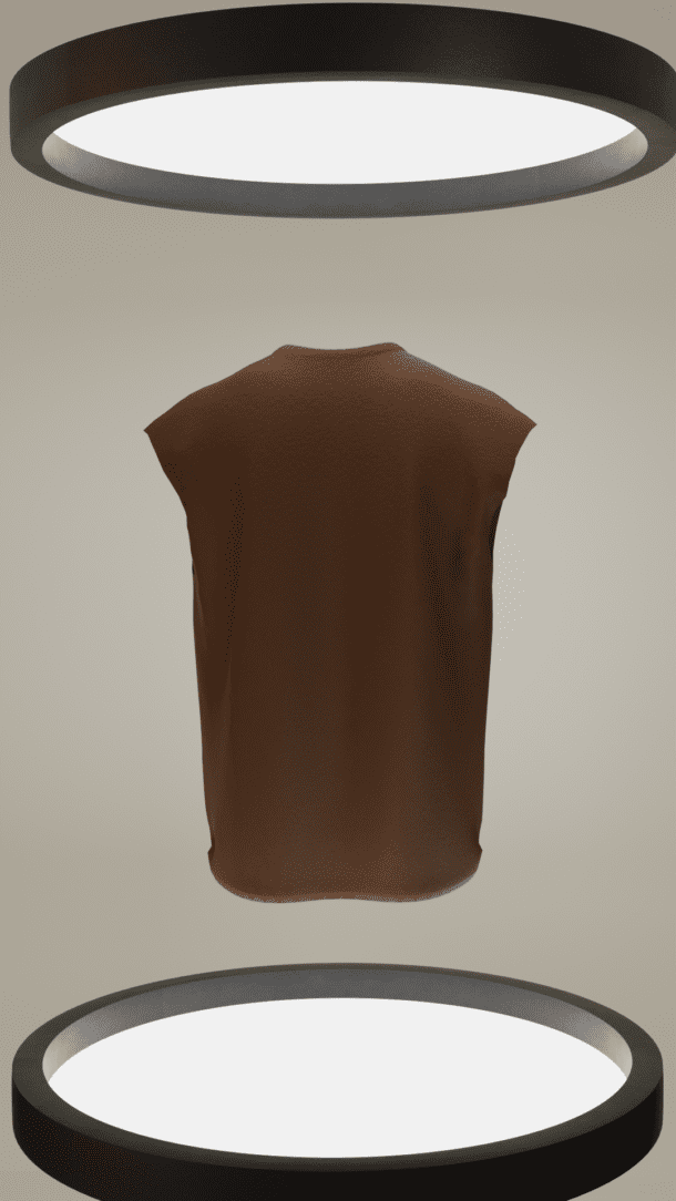 Jackpot Brown Boxy Vest - Image 2